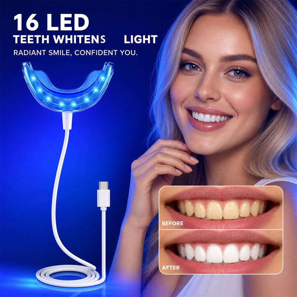 Teeth Whitening Blue Light - Diğer Cihazlarla Uyumlu USB/iPhone/Android Şarjlı Taşınabilir