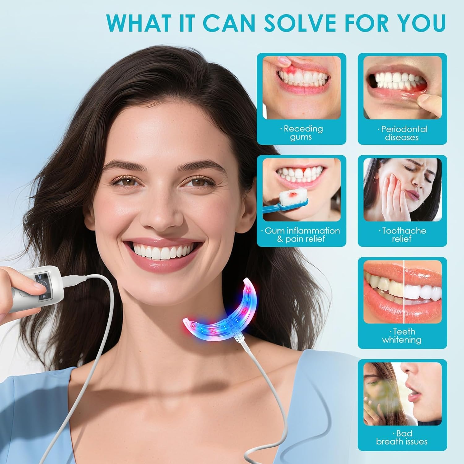 Diğer adımlar: Diş Beyazlatma  - Teeth Whitening Blue Light incelemesi ve fiyatı